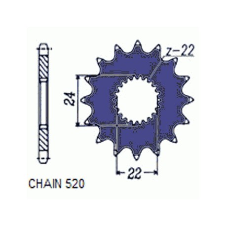 SUNSTAR ZĘBATKA NAPĘDOWA SUNF375-12