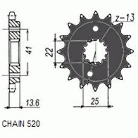 SUNSTAR ZĘBATKA NAPĘDOWA SUNF379-14