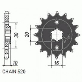 SUNSTAR ZĘBATKA NAPĘDOWA SUNF385-14
