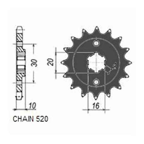 SUNSTAR ZĘBATKA NAPĘDOWA SUNF385-14