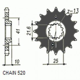 SUNSTAR ZĘBATKA NAPĘDOWA SUNF387-15