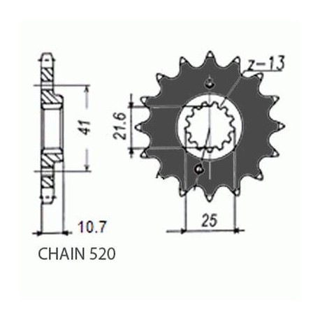 SUNSTAR ZĘBATKA NAPĘDOWA SUNF394-15