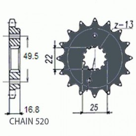 SUNSTAR ZĘBATKA NAPĘDOWA SUNF397-15