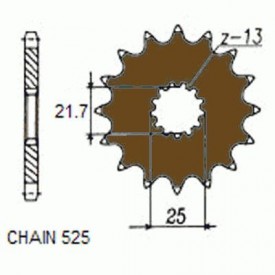 SUNSTAR ZĘBATKA NAPĘDOWA SUNF404-15