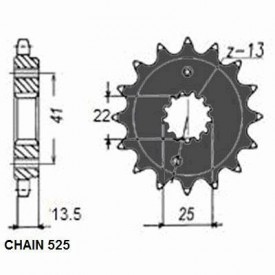 SUNSTAR ZĘBATKA NAPĘDOWA SUNF406-15