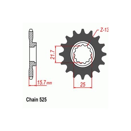 SUNSTAR ZĘBATKA NAPĘDOWA SUNF423-15