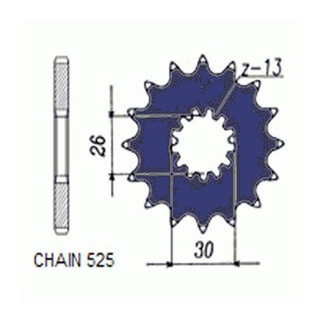 SUNSTAR ZĘBATKA NAPĘDOWA SUNF425-17