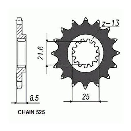 SUNSTAR ZĘBATKA NAPĘDOWA SUNF431-15