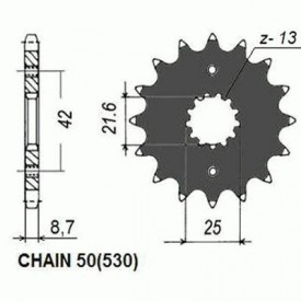 SUNSTAR ZĘBATKA NAPĘDOWA SUNF511-17