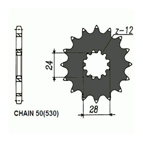 SUNSTAR ZĘBATKA NAPĘDOWA SUNF516-16