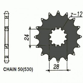 SUNSTAR ZĘBATKA NAPĘDOWA SUNF516-17