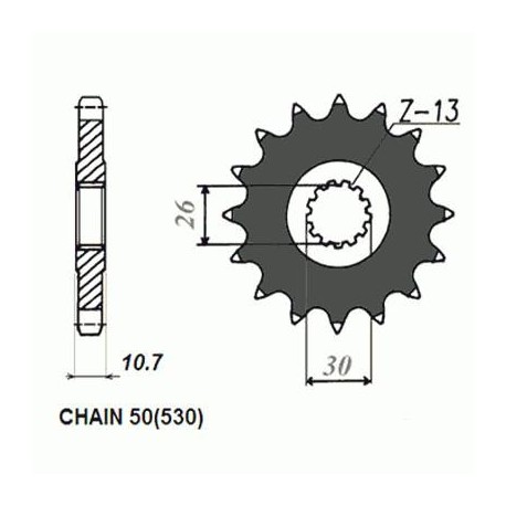 SUNSTAR ZĘBATKA NAPĘDOWA SUNF517-16