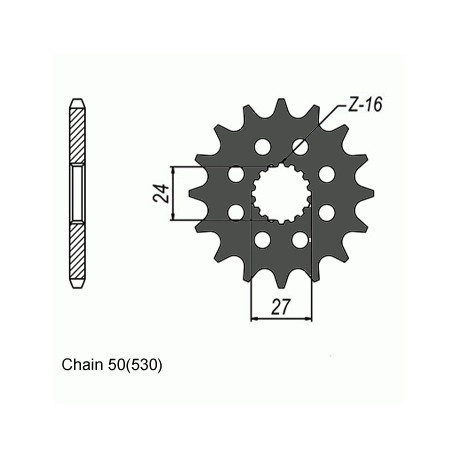 SUNSTAR ZĘBATKA NAPĘDOWA SUNF560-17