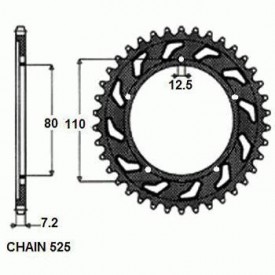 SUNSTAR ZĘBATKA NAPĘDZANA STALOWA SUNR1-4335-40