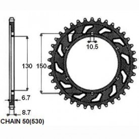 ZĘBATKA NAPĘDZANA SUNSTAR STALOWA SUNR1-5601-46