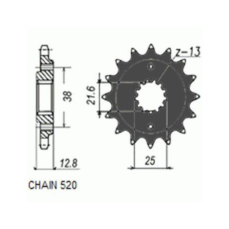 SUNSTAR ZĘBATKA NAPĘDOWA SUNF359-15