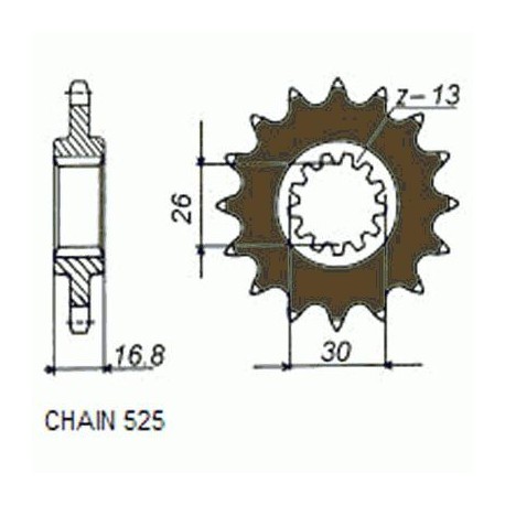 SUNSTAR ZĘBATKA NAPĘDOWA SUNF411-15