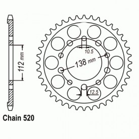 SUNSTAR ZĘBATKA NAPĘDZANA STALOWA SUNR1-3485-43