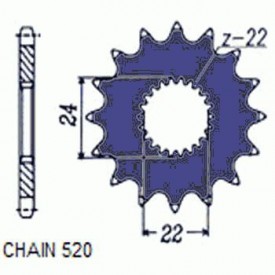 SUNSTAR ZĘBATKA NAPĘDOWA SUNF375-16