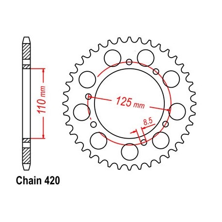 ZĘBATKA NAPĘDZANA JTR799.50 RMX50