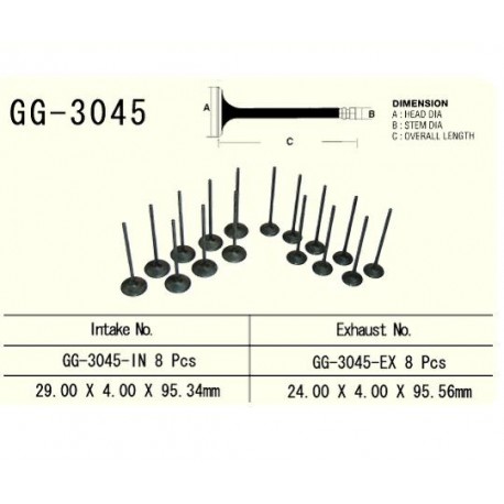 VESRAH - ZAWÓR WYDECHOWY SILNIKA GG-3045-EX GSX-R750 00-03 / GSX-R1000 01-04