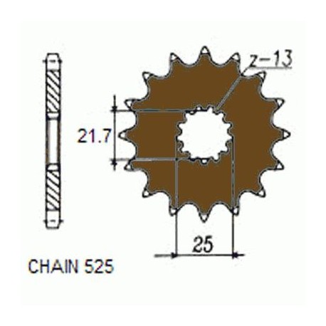 ZĘBATKA NAPĘDOWA SUNSTAR SUNF404-14 (JTF520-14)