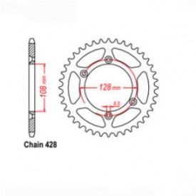 ZĘBATKA NAPĘDZANA SUNSTAR SUNR1-2449-51 (JTR797-51)