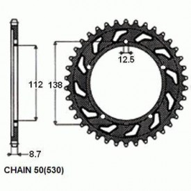 ZĘBATKA NAPĘDZANA SUNSTAR SUNR1-5486-43 (JTR302-43)