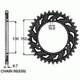 ZĘBATKA NAPĘDZANA SUNSTAR SUNR1-5617-46 (JTR729-46)