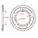 ZESTAW NAPĘDOWY YAMAHA DT 50R 88-96 DID420D 136 SUNF104-13 JTR832-48