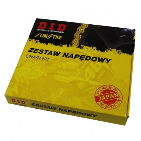 ZESTAW NAPĘDOWY YAMAHA DT50 MX 88-96 DID420NZ3 ZŁOTY 136 SUNF104-13 JTR832-48