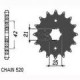 ZESTAW NAPĘDOWY YAMAHA WR250 93 DID520DZ2 116 SUNF315-14 SUNR1-3685-50