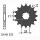 ZESTAW NAPĘDOWY KAWASAKI ZX6R 95-97 NINJA DID525VX ZŁOTY 108 SUNF404-16 SUNR1-4347-42