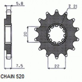 ZĘBATKA NAPĘDOWA SUNSTAR SUNF312-12 (JTF1323SC.12)