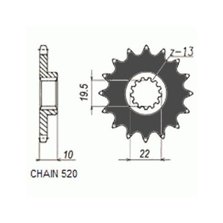 ZĘBATKA NAPĘDOWA SUNSTAR SUNF323-12 (JTF432.12)