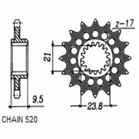 ZĘBATKA NAPĘDOWA SUNSTAR SUNF347-12 (JTF284.12)