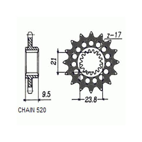 ZĘBATKA NAPĘDOWA SUNSTAR SUNF347-12 (JTF284.12)