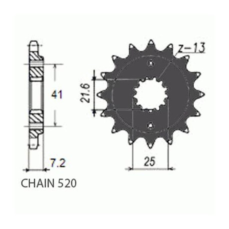 ZĘBATKA NAPĘDOWA SUNSTAR SUNF396-15 (JTF1516.15)