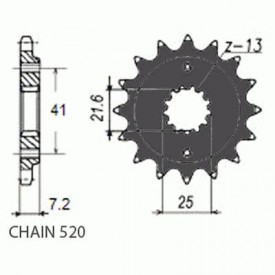 ZĘBATKA NAPĘDOWA SUNSTAR SUNF396-16 (JTF1516.16)