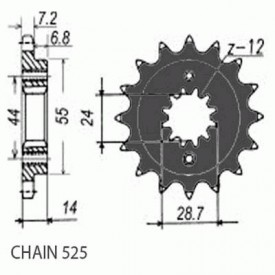 ZĘBATKA NAPĘDOWA SUNSTAR SUNF420-15 (JTF314.15)