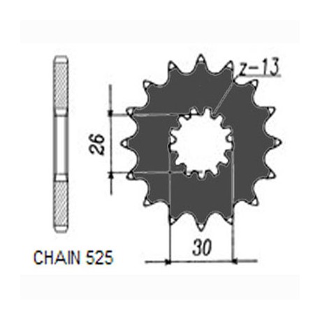 ZĘBATKA NAPĘDOWA SUNSTAR SUNF425-18 (JTF1183.18)