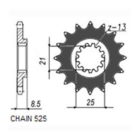 ZĘBATKA NAPĘDOWA SUNSTAR SUNF428-17 (JTF1537.17)