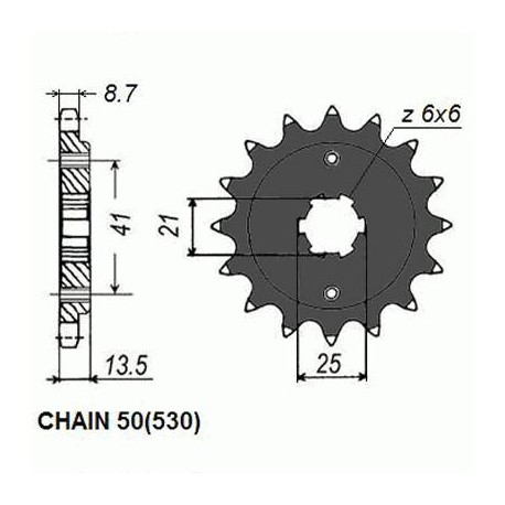 ZĘBATKA NAPĘDOWA SUNSTAR SUNF515-16 (JTF286.16)