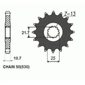 ZĘBATKA NAPĘDOWA SUNSTAR SUNF519-15 (JTF580.15)