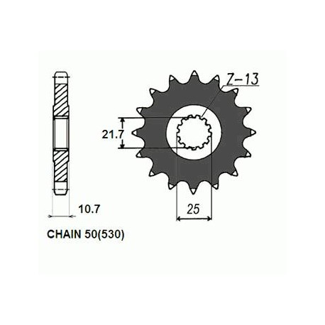 ZĘBATKA NAPĘDOWA SUNSTAR SUNF519-15 (JTF580.15)