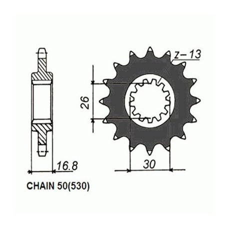 ZĘBATKA NAPĘDOWA SUNSTAR SUNF522-15 (JTF333.15)