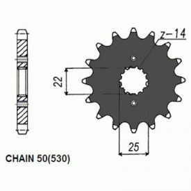 ZĘBATKA NAPĘDOWA SUNSTAR SUNF526-15 (JTF726.15)