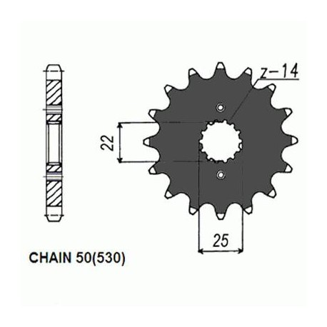 ZĘBATKA NAPĘDOWA SUNSTAR SUNF526-15 (JTF726.15)