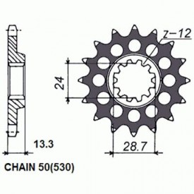 ZĘBATKA NAPĘDOWA SUNSTAR SUNF556-16 (JTF1529.16)