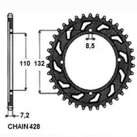 ZĘBATKA NAPĘDZANA SUNSTAR SUNR1-2481-49 (JTR895.49)